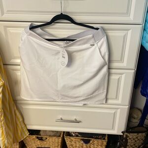 White brand new tennis or golf skirt